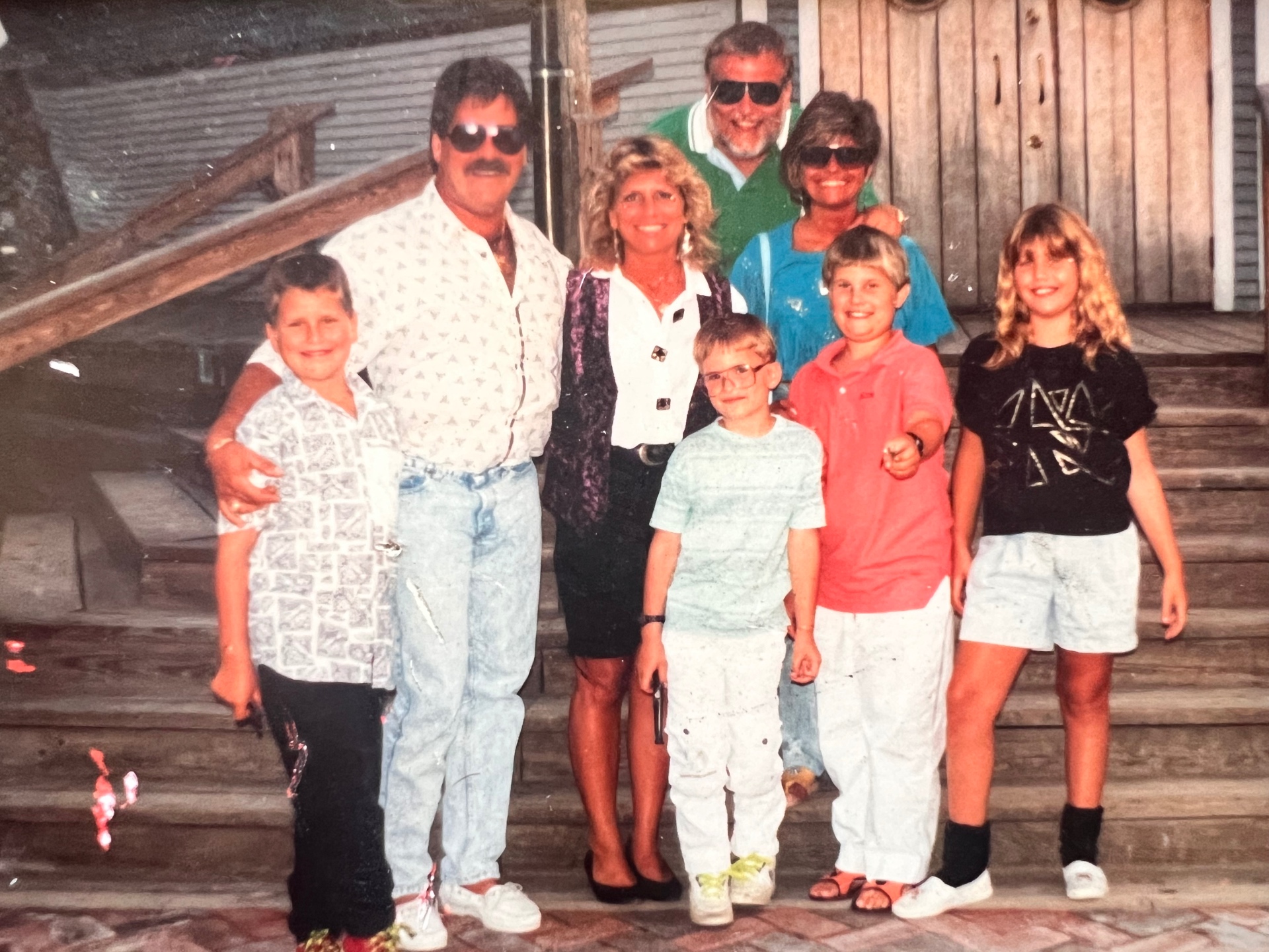 Disney World — surrounded by family, exactly where he loved to be
