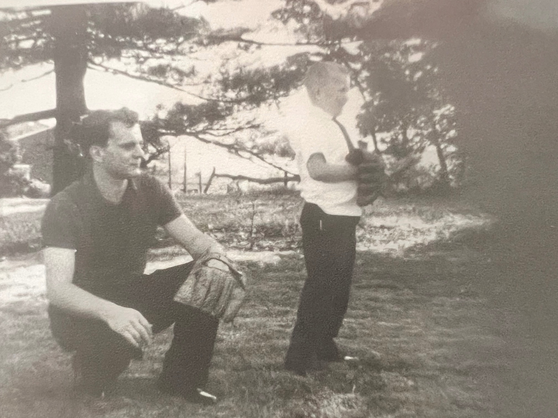 Backyard days with Dad — running wild, not a care in the world