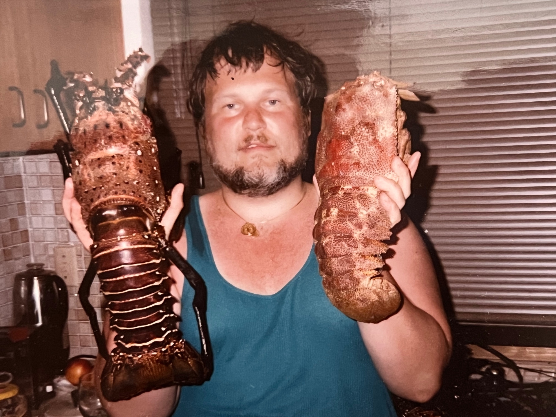 Richard with the lobster tails — like father, like son