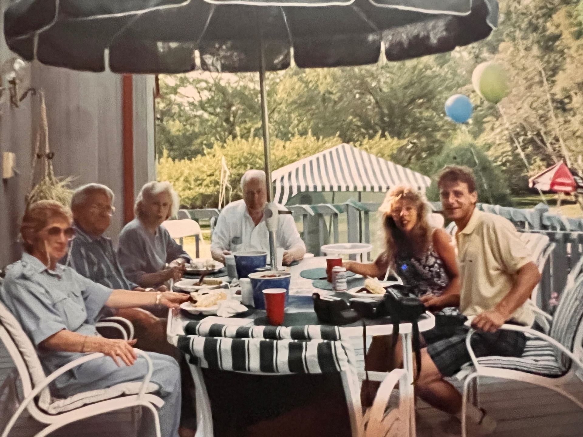 Sunday gatherings on the deck