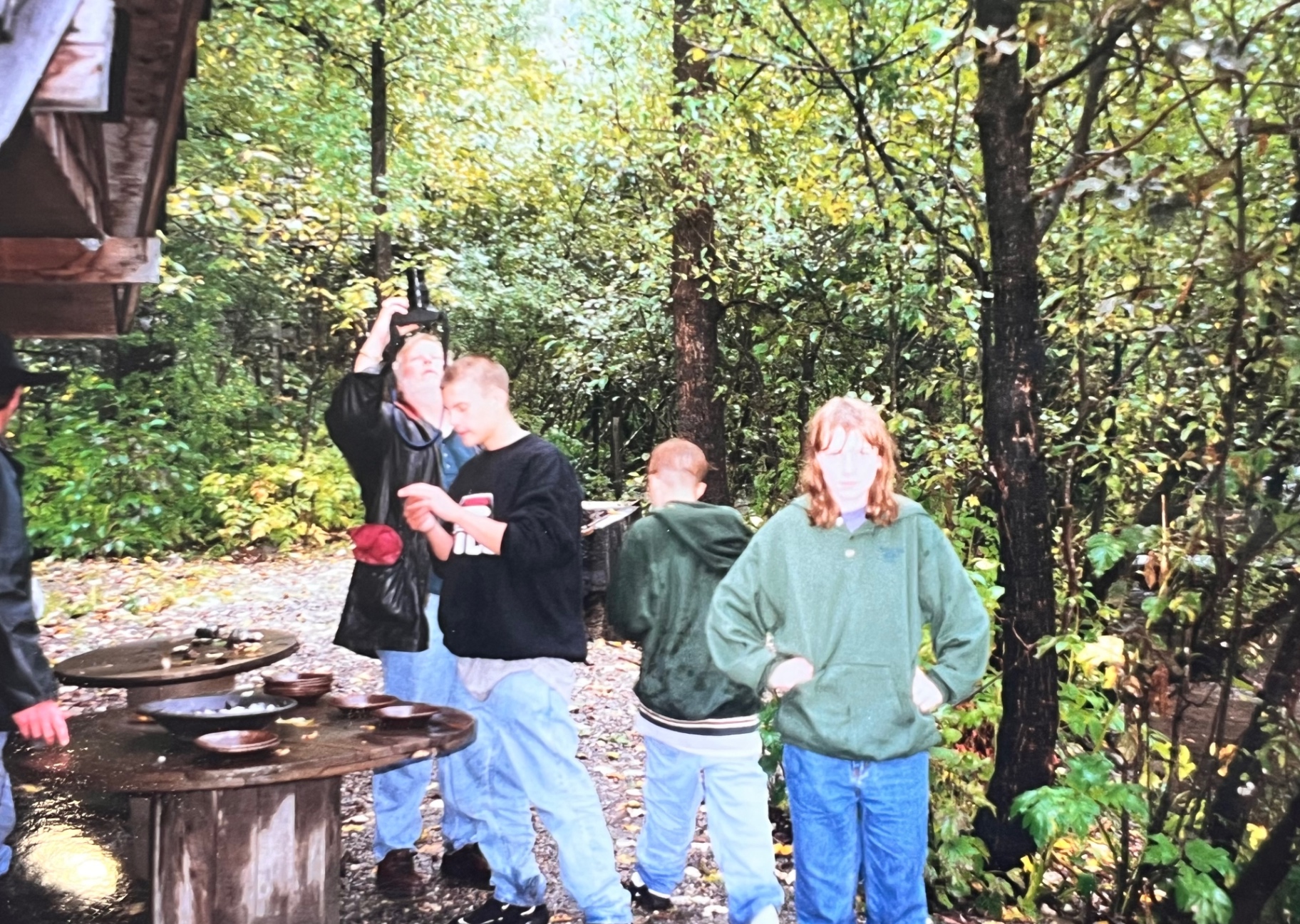 Camping the outback — Richard's second home, deep in the woods with the kids
