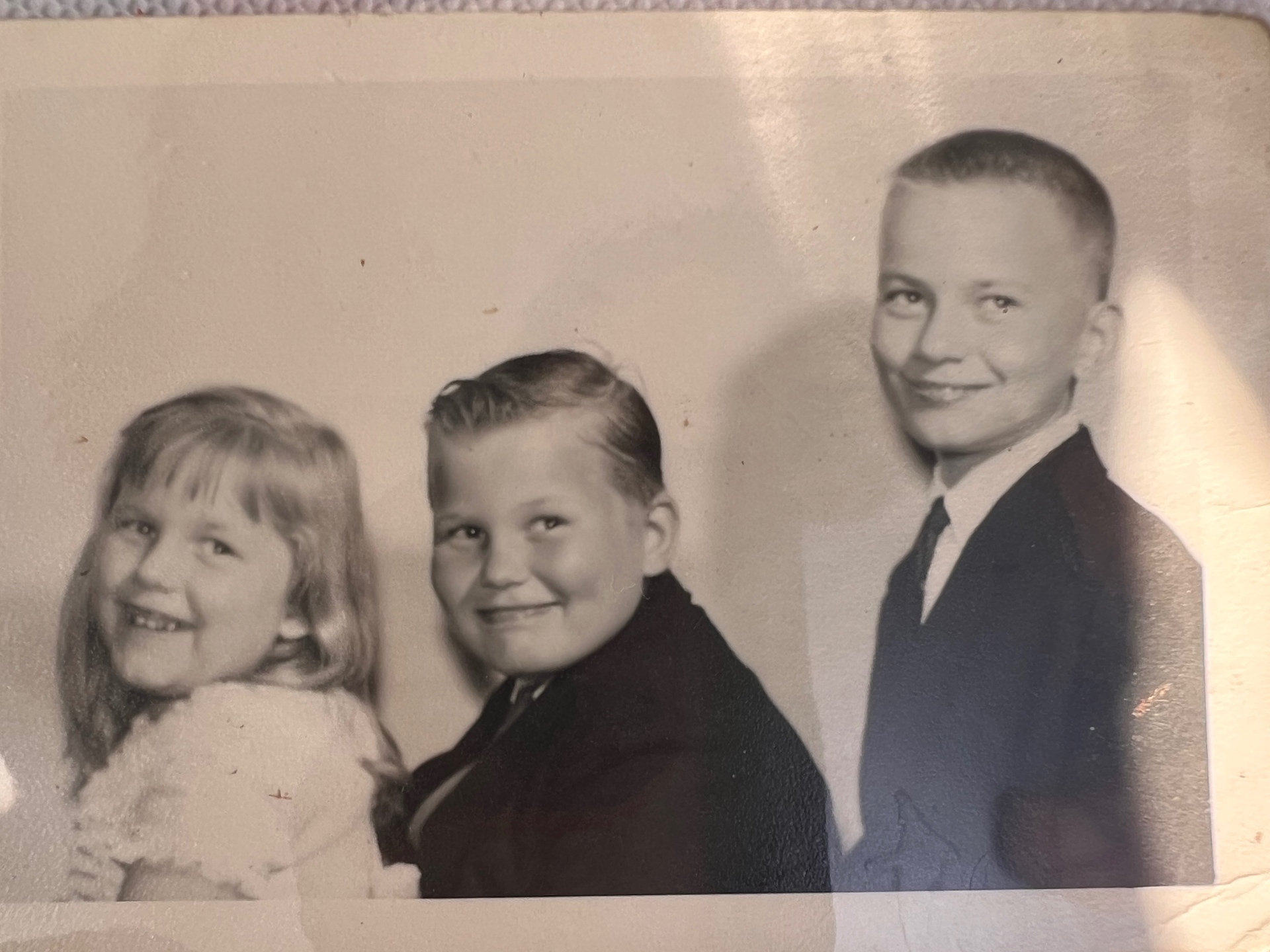Richard with his siblings, a lifetime ago