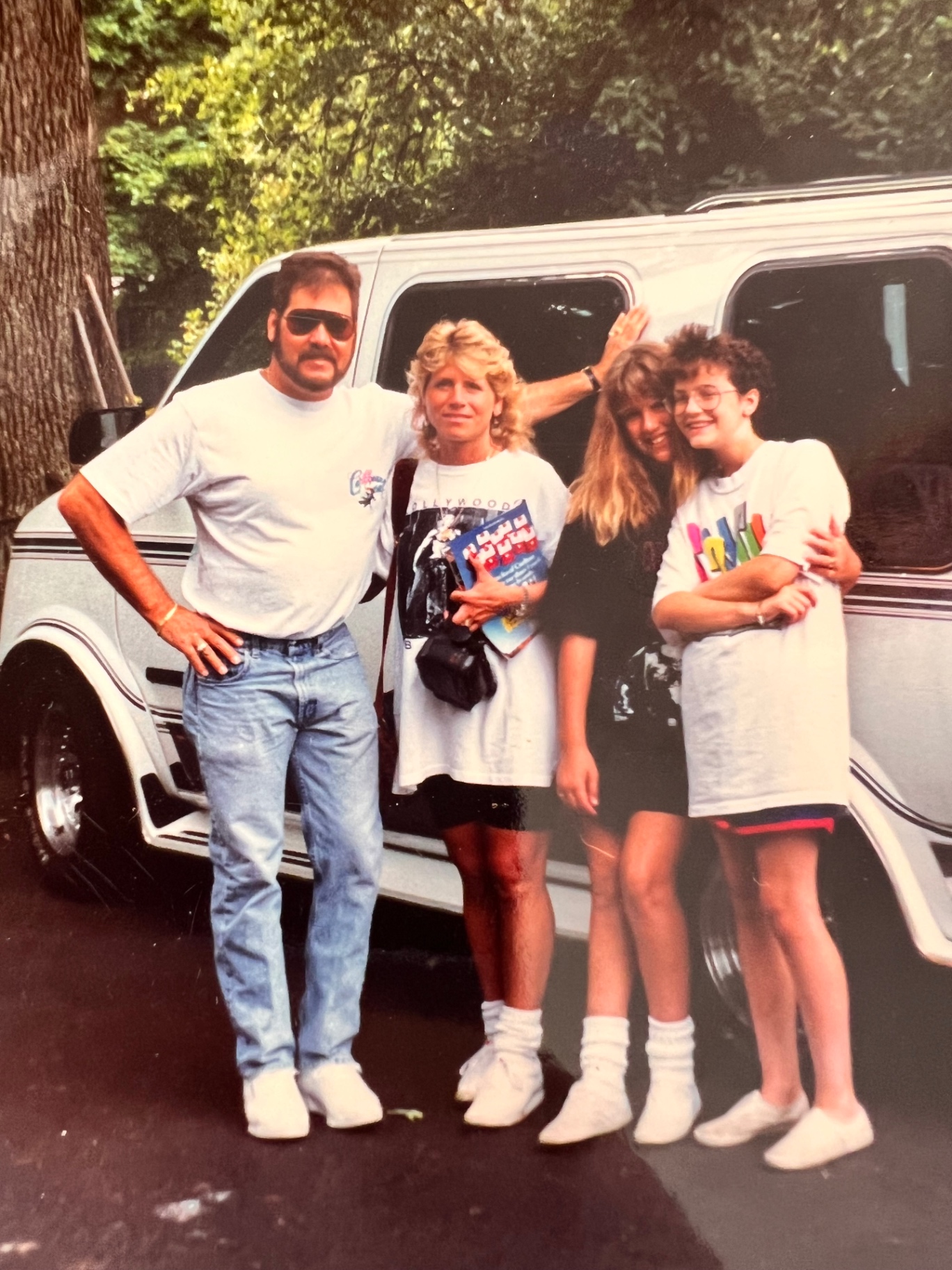The old van — family trip in the '90s