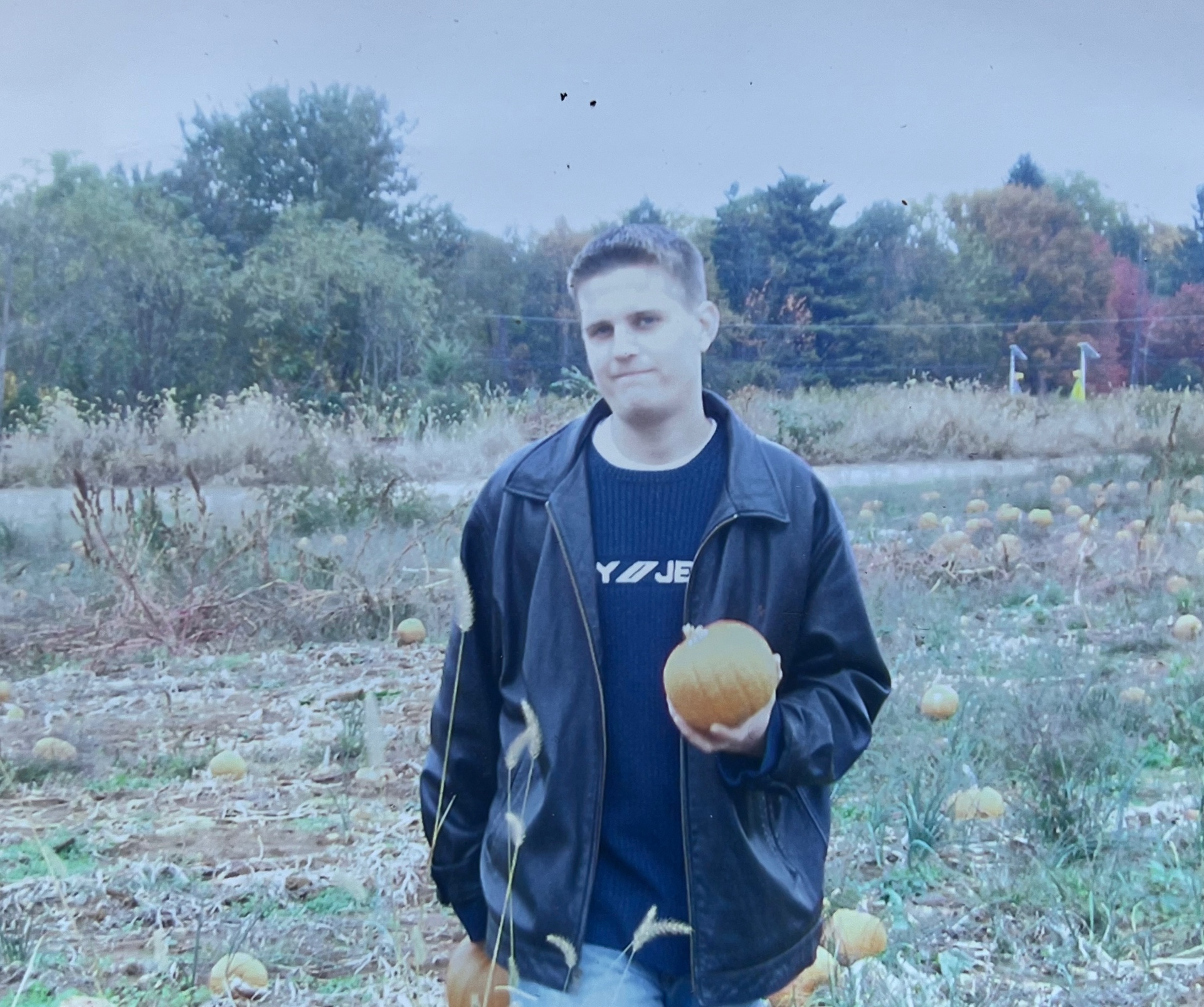 Pumpkin patch in the fall — a moment forever cherished