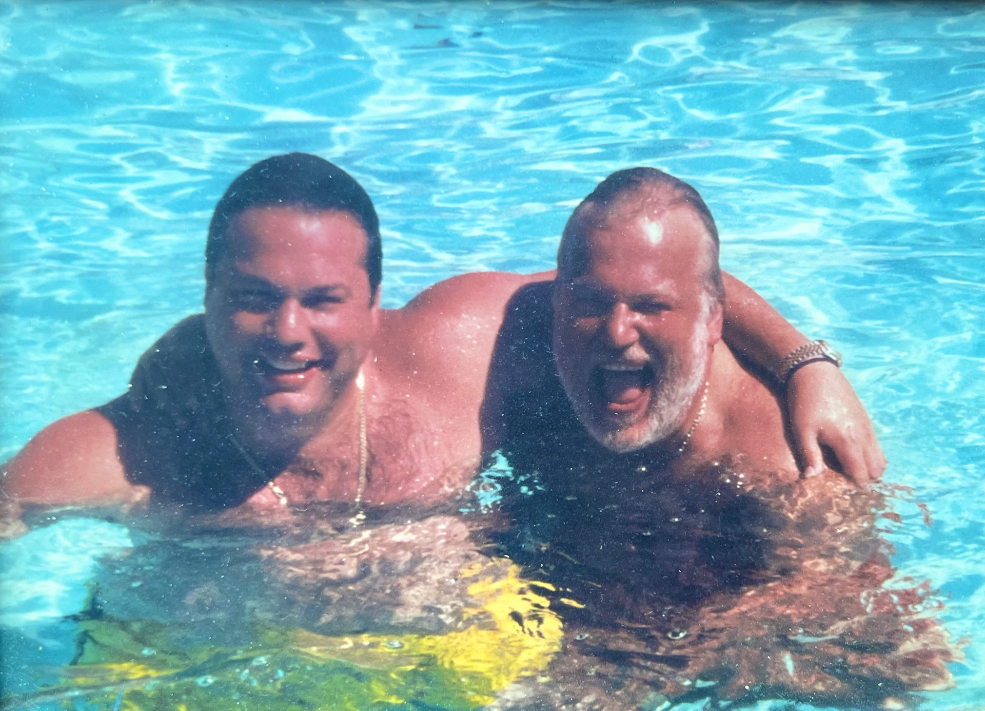 An unforgettable pool day with his beloved, never-forgotten cousin Mark
