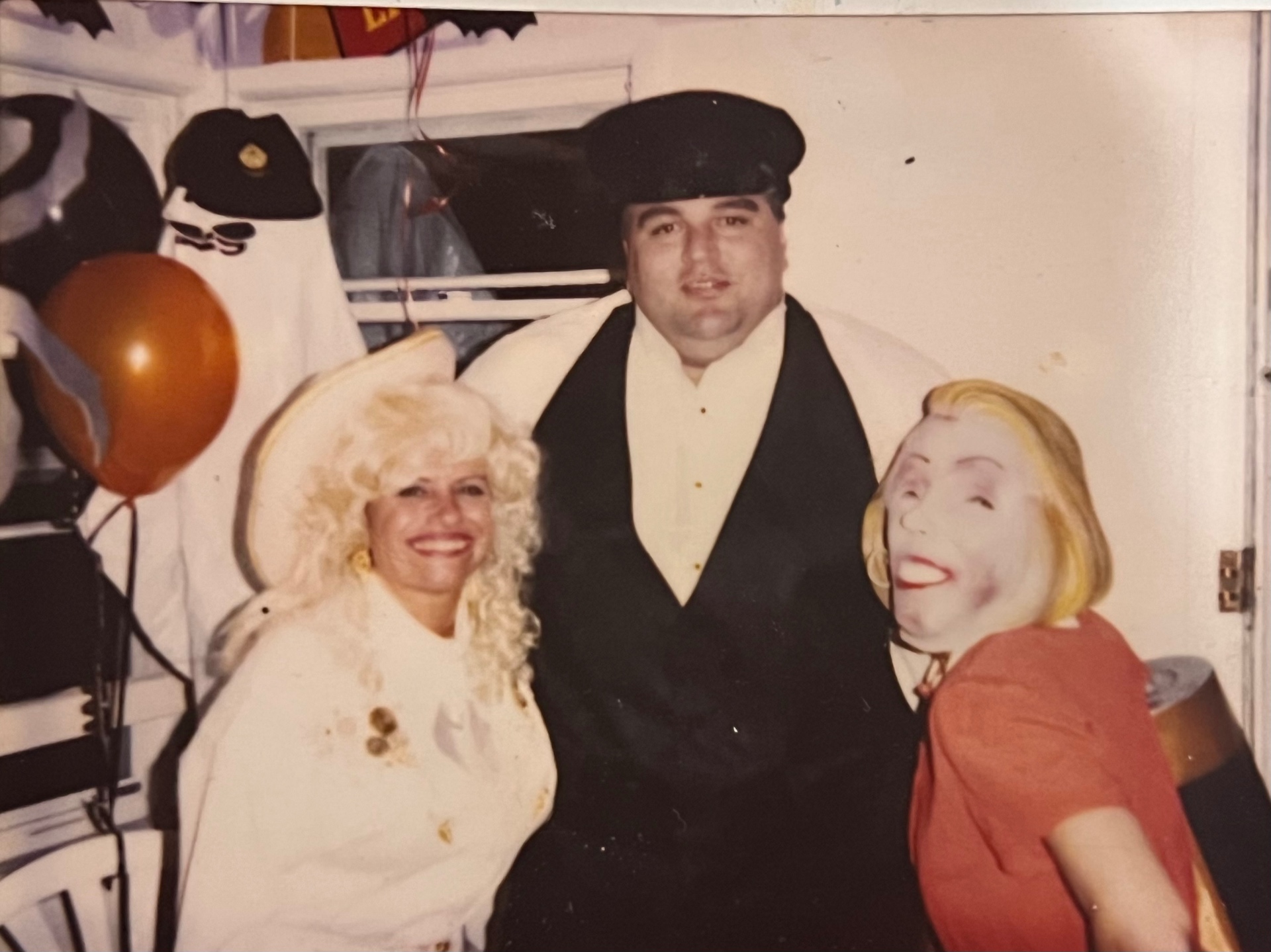 Halloween party — Barry, the family friend and celebrity limo driver, in the middle of the fun